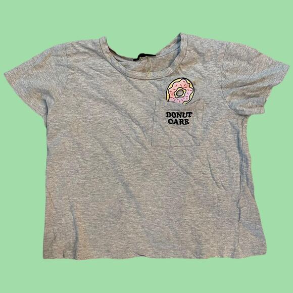 Donut Care Crop tee size medium - Picture 1 of 4